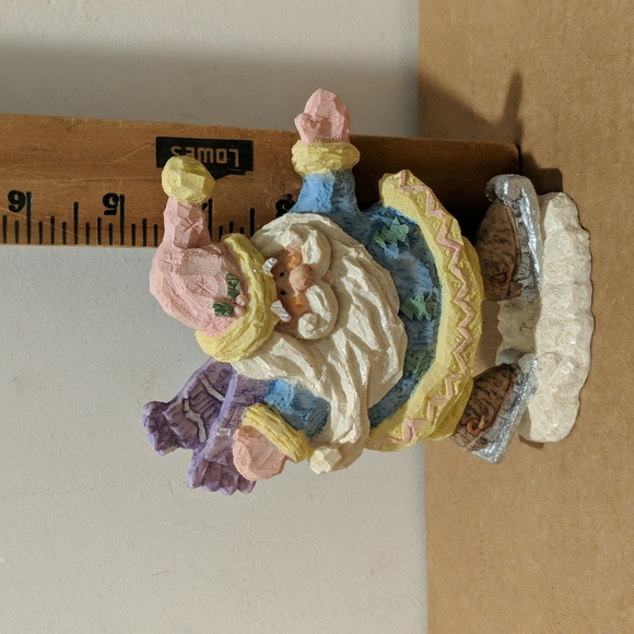 3/$24.00 PASTEL SANTA CLAUSS RESIN - Picture 3 of 4